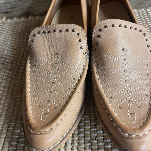 Mi.Im Tan Pointed Toe Genuine Leather Flats Size 6 - Picture 5 of 13